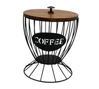 KIXZSAZ Coffee Pod Holder Elegant Storage Basket Stylish Coffee Station Organizer Practical Multifunctional Storage Solution Wire Basket for Kitchen Countertop