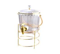 KIXZSAZ Cold Kettle Beverage Dispenser Hosting Iced Juice Lemonade During Social Events Allows to Effortlessly Infuse Drinks with Lemon Drink Dispenser for, Clear, 19x38cm