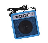 KIXZSAZ Compact Portable Mini Guitar Amp Speaker Delivers Surprising Sound For Guitarists Practicing Without Disturbing Others Portable Mini Guitar Amp Electric, blue, 12.5x12.5x6cm