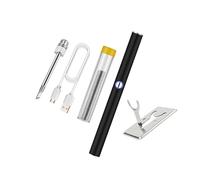 KIXZSAZ Convenient and Portable Soldering Iron Kit with Powerful 1100mAh Battery, Black Tip K