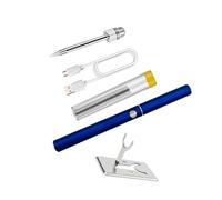 KIXZSAZ Convenient and Portable Soldering Iron Kit with Powerful 1100mAh Battery, Blue Tip B