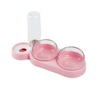 KIXZSAZ Convenient And Stylish DogCat Water Automatic Dispenser With Bottle And Moisture-proof Mouth Partition Rejects Black, Rose Pink