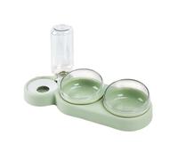 KIXZSAZ Convenient And Stylish DogCat Water Automatic Dispenser With Bottle And Moisture-proof Mouth Partition Rejects Black, Vegetation green