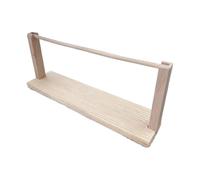 KIXZSAZ Convenient Wood Ribbon Organizer Tabletop Rotatable Storage Rack for Craft Tools