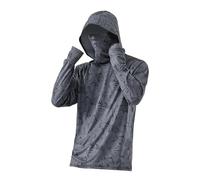 KIXZSAZ Cooling Breathable Light Thin Hooded Coat Summer Wear Quick Drying Sun Jacket Keeping Cool Lightweight Polyester Makes Sure Men Sun Jacket Dries Quickly, Dark Gray, M