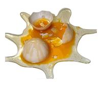 KIXZSAZ Creative Egg Phone Stand Desk Decor For Funny Tricks Compact Size Resin Broken Egg Phone Holder Pocket Surprises