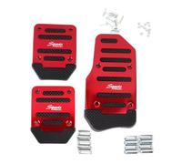 KIXZSAZ Creative Manual Car Pedals Pad Cover Easy To Install Fit For Most MT Car Models Red And Black Coloring Creative And Fashionable Fit For Most Types Of MT Cars