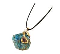 KIXZSAZ Crystal Necklace For Women Dainty Tree Of Life Pendant Symbolizes Positive Energy Crystal Pendant Necklaces Are Packed, Blue apatite