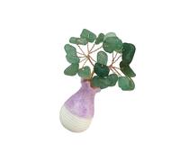 KIXZSAZ Crystal Tree Wealth Luck Tree Positive Energy for Tabletop Home Decor Exquisite and Delicate Gemstone Gift, Green Aventurine, 5cm
