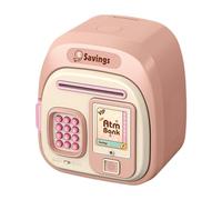 KIXZSAZ Cute Money Bank Featuring Large Capacity and Customizable Password Makes Practical Children Password Banks Smart Investment Cute Money Bank Practical Children Banks, Pink, 16.8x12.7x19cm