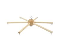 KIXZSAZ Delicate Handmade Wooden Mobile Frame Kit Accessories for Infant Crib Exquisite Ornament Crafts Hanging Chime