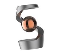 KIXZSAZ Desk Floating Gyroscope Unique Ornament Serves As Mindful Desktop Accessory For Creative Minds Simple Yet Beautiful. Desk Floating Gyroscope Metal, Gray Rose Gold Ball, 2.56x1.57 inch