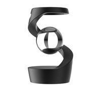KIXZSAZ Desk Floating Gyroscope Unique Ornament Serves As Mindful Desktop Accessory For Creative Minds Simple Yet Beautiful. Desk Floating Gyroscope Metal, Black Silver Ball, 2.56x1.57 inch