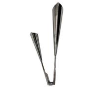 KIXZSAZ Discover Unique Sounds With Percussion Agogo Bell Traditional Instrument Kids Who Love To Music Two Tone Percussion Instrument Two Tone Cowbell, Silver, 30.8x12x8.5CM