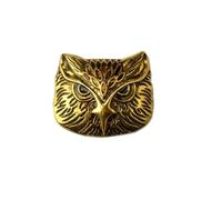 KIXZSAZ Distinct Velvet Owl Brooch Pin Unique Fashion Brooch Shining Vintage Accessory Making Bold Statement ColorBronze Fashion Pin Vintage Bronze Owl For Accessory