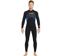 KIXZSAZ Diving Suit High Efficiency Cold Proof Nylon Material Swimsuits Smooth Leather Edging Easy to Wear Wetsuit Shirt, Men Dark Blue, M