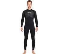 KIXZSAZ Diving Suit High Efficiency Cold Proof Nylon Material Swimsuits Smooth Leather Edging Easy to Wear Wetsuit Shirt, Men Black, M