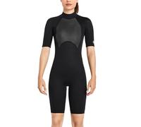 KIXZSAZ Diving Suit Short Sleeve Style Breathable Comfortable Skin Friendly Swimsuits Easy to Wear Wetsuit Classic Crew Neck, Women Black, XS