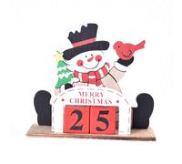 KIXZSAZ DIY Christmas Calendar Ornaments Party Decorations Santa Claus Snowman Table Decor Sign Assembly Showcase Navidad Gift
