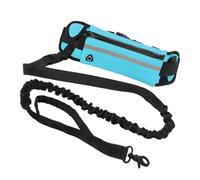 KIXZSAZ Dog Leash Pet Supplies Puppy Rope Hands-free Cord Retractable Fine Workmanship Compact Size Sporting Sack Polyester Cotton, Blue