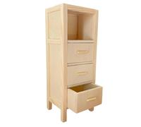 KIXZSAZ Dollhouse Miniature Furniture Accessory Sleeping Cabinet Crafted Wooden Storage Solution For Enhanced Decor 112 Dollhouse Furniture Display Cabinet