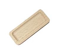 KIXZSAZ Dollhouse Miniature Tray Wooden Lightweight Display Kitchen Supply Handmade Sturdy Accessory ApplicationThis Scene Prop Tray Is Suitable For Many