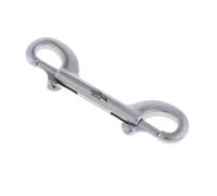 KIXZSAZ Double End Dog Snap Clip Animal Leashes Durable Corrosion Resistant Stainless Steel Clip Home And Farm Double Ended Snap Hook Diving Diving Bolt, Silvery, 90mm