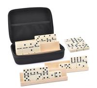 KIXZSAZ Double Six Domino Set 28 Dominoes Tiles Fun Classic Game Birthday Gathering Indoor Entertainment Family Games Party Favor Domino Tiles Travel Game