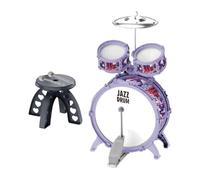 KIXZSAZ Drum Set With Stool And Pedal Kids Drum Set Educational Play And Musical Exploration Gift For Little Musicians Birthday Gift Party Favor Practicing Playing Home, Style A