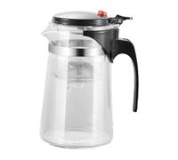 KIXZSAZ Durable Borosilicate Glass Loose Teapot with Infuser Discovering Delicious Tea Clear Teapot is Crafted Heat-Resistant Glass PC Tea Filter Borosilicate