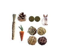KIXZSAZ Durable Chew Toys Set For Small Pets - Low Maintenance And Unique For Small Spaces Animal Chew Toys Bundle, 9 piece set