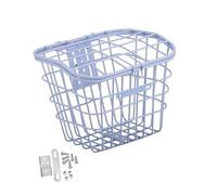 KIXZSAZ Durable Hanging Bicycle Basket Front For Dogs Large Capacity Riding Needs With Pets Has Strong Load Capacity Hanging Bicycle Basket Front Handlebar For Dogs, White, 22.5 x17 x27 cm