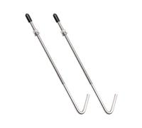 KIXZSAZ Durable J Hook Battery Hold Down Bolts Hooks With Hex Nuts And Spring Lock Washers Secure Battery Installation Hex Nuts Spring Lock Washers Protective Caps