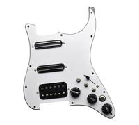KIXZSAZ Durable Pickguard Pickup SSH Coil Splitting Electric Guitar Parts Replacement Loaded Pickguard Decor And Durable. Guitar Back Plate Is Easy To Install, with switch, 22.2x28.1cm