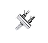 KIXZSAZ Durable Stainless Steel Splitter Aquarium Air Pump Air Control Valves Easy to Install Effective O2 Control at Fish Tanks Ponds Pump Aerator Outdoor Valves, Silver, 2 Way
