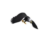 KIXZSAZ Eagle Figurine Offering Exquisite Detail And Realistic Features Excellent For Kids Play Decor Enhancing Learning About Nature Simulated Eagle Model Animal Bird Toy Scene Prop, black, L