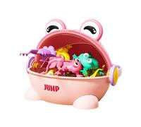 KIXZSAZ Easter Assorted Colors Jumping Passover Frogs Engaging Educational Tools Safe For Kids Learning Ensuring Durability And Long Term Jumping Toy Frogs , Pink , 19.5x17x17.8cm