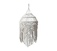 KIXZSAZ Easy to Install Handmade Woven Lights Cover Adds Instant Charm to Indoor Luminaries Creating Beautiful Boho Spaces Chandelier Lamp Shade Indoor Modern Decoration
