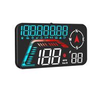 KIXZSAZ Easy-to-Read Speed Indicator With Large Digital Display And Holder For Easy Installation Multiple Functional With Holder, Multi-color, G12