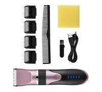 KIXZSAZ Electric Hair Clippers 0.8-2.0mm USB Rechargeable Barber Men Indicator Ceramic Trimmers Detachable Haircutting Shaver, Pink