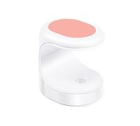 KIXZSAZ Electric Mini Nail Dryer 16W USB LED Egg Hands-free Manicure Lamp Salon Lighting Gel Polish Single Fingernail Light, Pink