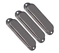 KIXZSAZ Elevate Sound Using Pickup Cover Set Replacement Parts No Pole Designed To Be Easy Install With Anti Rust Pickup Cover Electric Guitar Replacement Parts, Black, LxW: 77x18.2mm