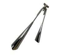 KIXZSAZ Engage Children With Two Tone Agogo Bell Percussion Instrument Teaching Musical Concepts And Coordination Two Tone Percussion Instrument Cowbell, Silver, 31.5x12x8.5CM