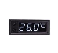 KIXZSAZ Enhanced Performance Car Clock Voltmeter Thermometer Universal and Durable Accessories, White, 58x22mm