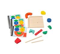 KIXZSAZ Enhances Spatial Thinking With Wooden Building Blocks 3D Stereo Projection Space Making Learning Fun And Interactive For Kids Improve Kids Multi Angle Spatial Thinking Blocks