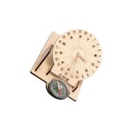 KIXZSAZ Equatorial Sundial Clock Model Unique Science Toy Wooden Assembling DIY Teaching Aid For Children Exercise Hands On Ability And Thinking Ability Parent Child InteractionParents Can Experiments