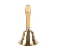 KIXZSAZ Ergonomic Wooden Handle Bell With Loud Voice Weddings And Gaming Alloy Brass Hand Cranked Telephone Bell Weddings School
