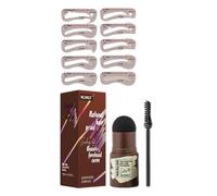 KIXZSAZ Eyebrow Stamp Stencil Kit Waterproof Brow Shaping Makeup Tools Natural Hair Root Cover Up Styling Conceal Stick for Women, Black