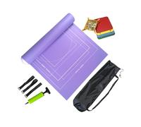 KIXZSAZ Felt Mat With Inflatable Tube Jigsaw Puzzle Pad Roll Up Easy Management Of Puzzle Pieces 1 Hand Air Pump Portable Jigsaw Mat Roll Up 2000 Pieces, Violet, 1500