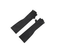 KIXZSAZ Fingerless Lightweight Gaming Gloves Dexterity Long Gloves Training and Competition Needs Allowing to Train Harder and Longer Lightweight Gaming Cycling Training, Black, S 36.5x10.2cm